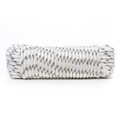 Ace 1/2 in. D X 50 in. L Gray/White Diamond Braided Poly Rope