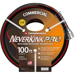 Teknor Apex NeverKink Pro 5/8 in. D X 100 ft. L Heavy Duty Contractor Grade Garden Hose