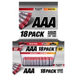 Blazing Voltz AAA Alkaline Batteries 18 pk Carded