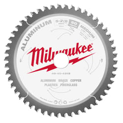 Milwaukee 5-7/8 in. D X 20 mm Carbide Tipped Circular Saw Blade 50 teeth 1 pk