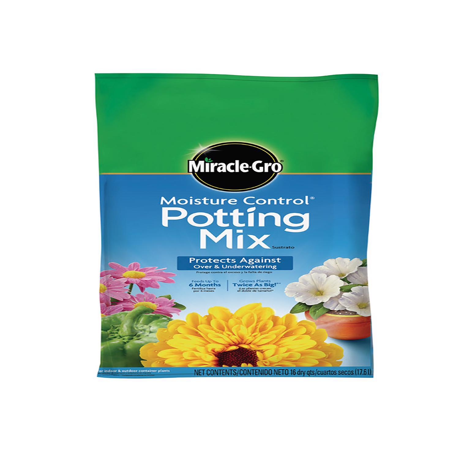 Miracle-Gro Moisture Control Flower And Plant Potting Mix 16 Qt - Ace ...