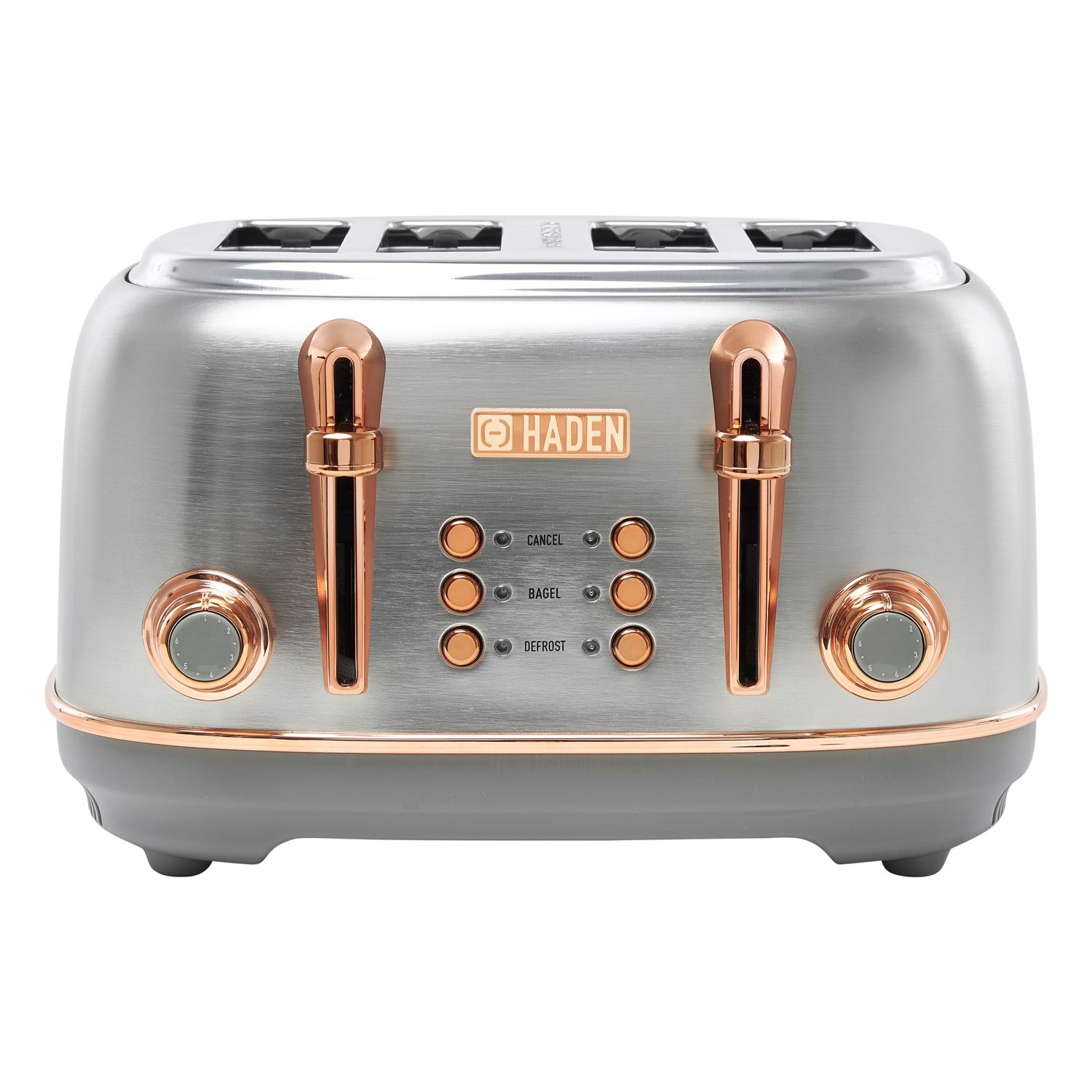 Photos - Toaster Haden Stainless Steel Silver 4 slot  8 in. H X 13 in. W X 12 in. D 