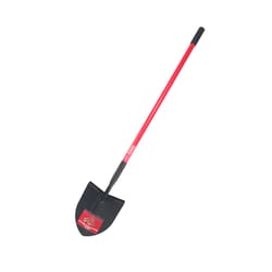 Bully Tools 60 in. Steel Round Digging Shovel Fiberglass Handle