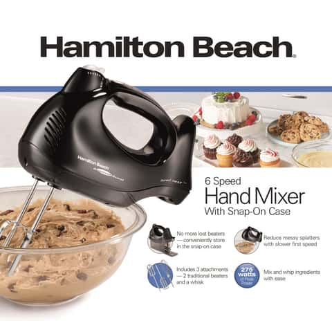 Hamilton Beach 6-Speed Hand Mixer - Black