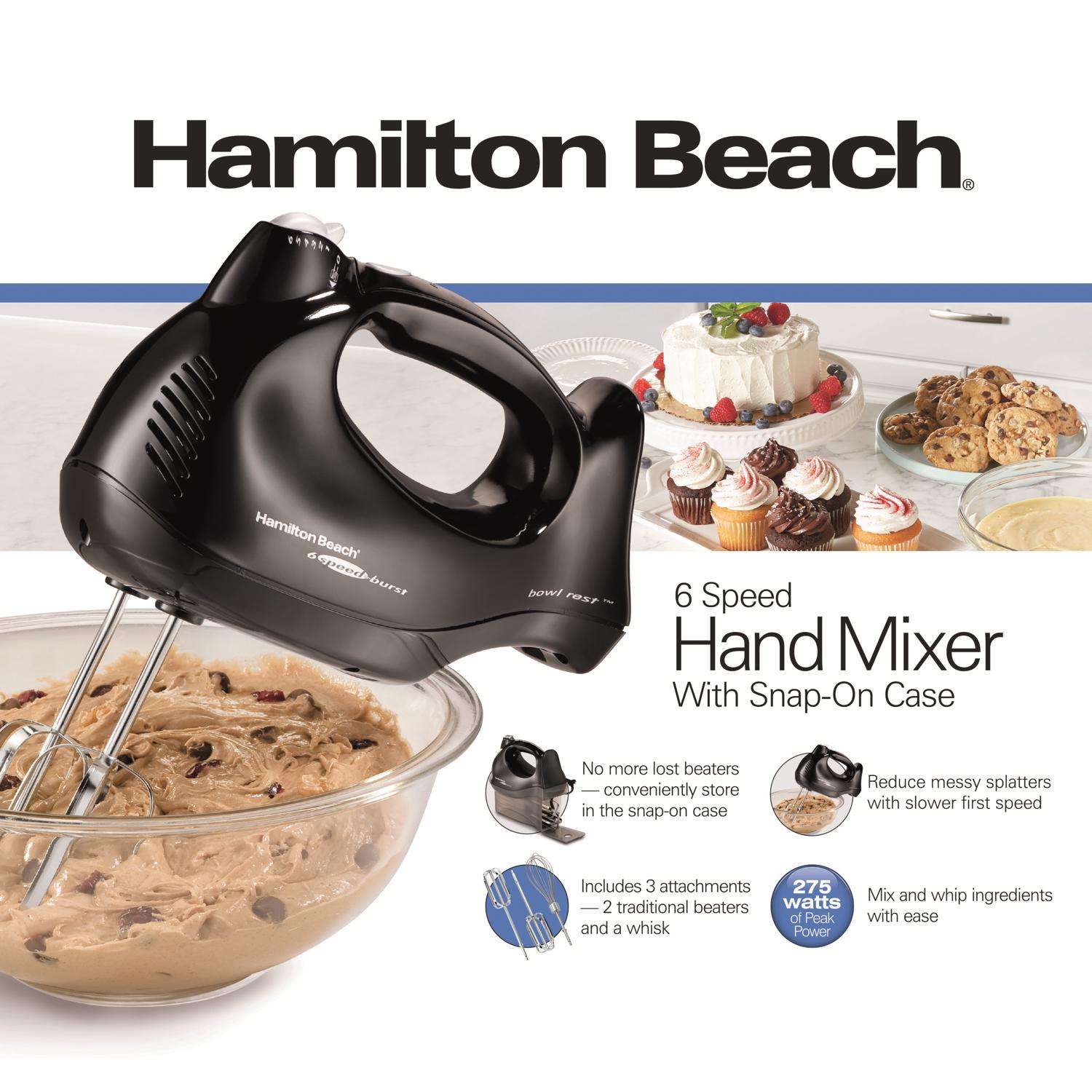 Hamilton Beach Black 6 speed Hand Mixer Ace Hardware