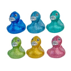 ORB Glitter Duck Arcade Capsules Suprise Rubber Assorted 6 pc