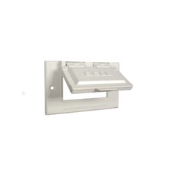 Bell Rectangle Aluminum 1 gang 2.813 in. H X 4.563 in. W Weatherproof Cover