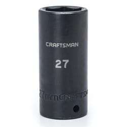 Craftsman 27 mm X 1/2 in. drive Metric 6 Point Deep Deep Impact Socket 1 pc