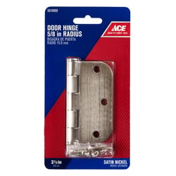 Ace 3-1/2 in. L Satin Nickel Residential Door Hinge 1 pk