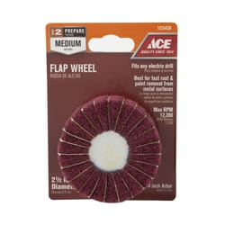 Ace 2-1/2 in. Aluminum Oxide Blend Bolt-On Drill Mount Flap Disc 120 Grit Medium 1 pk