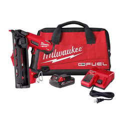 Milwaukee M18 FUEL 16 Ga. 18 Volt Brushless 20 deg Angled Finish Nailer Kit