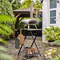 New Pizza Oven Table Grill Cart, Large Grill Table for Ninja Grill