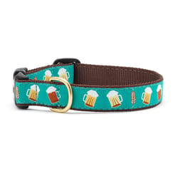 Up Country Multicolor Beer Nylon Dog Collar Medium