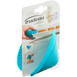 Trudeau Blue Silicone 3-in-1 All Purpose Grip