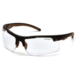 Carhartt Rockwood Anti-Fog Rockwood Safety Glasses Clear Lens Black Frame 1 pc
