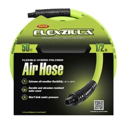 Legacy Flexzilla 50 ft. L X 1/2 in. D Hybrid Polymer Air Hose 300 psi Zilla Green