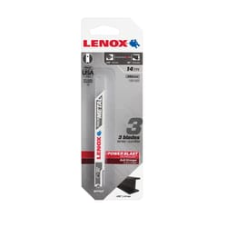 Lenox 3-5/8 in. Bi-Metal U-Shank Thick Metal Jig Saw Blade 14 TPI 3 pk