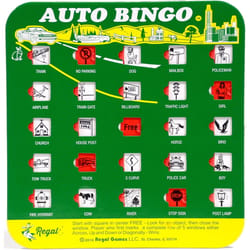 Regal Games Travel Bingo Cards Assorted