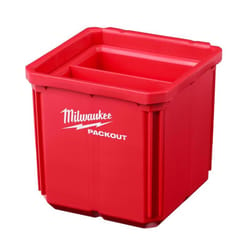 Milwaukee PACKOUT SHOP STORAGE Garage Organizer Small Parts Bin Set Red