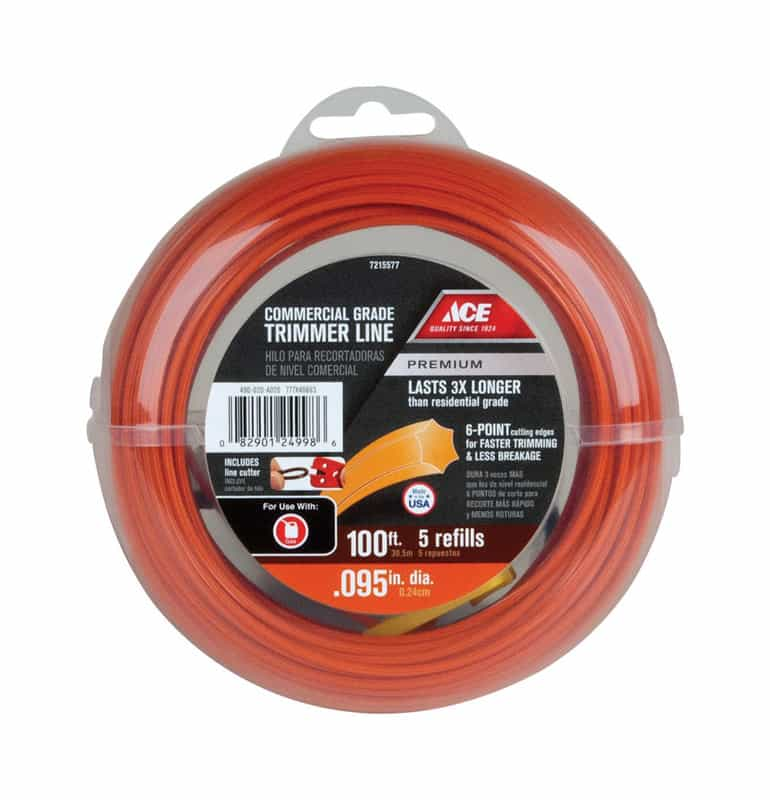 Ace Premium Commercial Grade 0.095 in. Dia. x 100 ft. L Trimmer Line