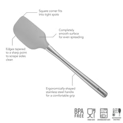 Tovolo FlexCore Oyster Gray Silicone Spatula