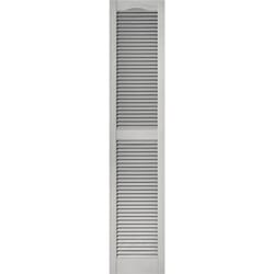 Builders Edge 72 in. H X 14.5 in. W Paintable Louvered Vinyl Shutter 2 pk