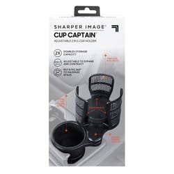 Sharper Image Cup Captain 2 in 1 Adjustable Cup Holder Plastic 1 pk