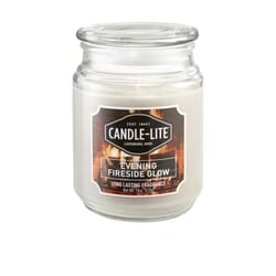 Candle-Lite Everyday Gray Evening Fireside Glow Scent Candle Jar 18 oz