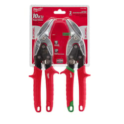 Milwaukee 10 in. Forged Alloy Steel Offset Aviation Snips Set 22 Ga. 2 pk