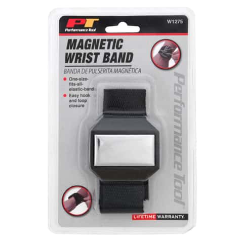 Performance Tool 7.50 in. L X 5 in. W Black Magnetic Wristband 1 pc - Ace  Hardware
