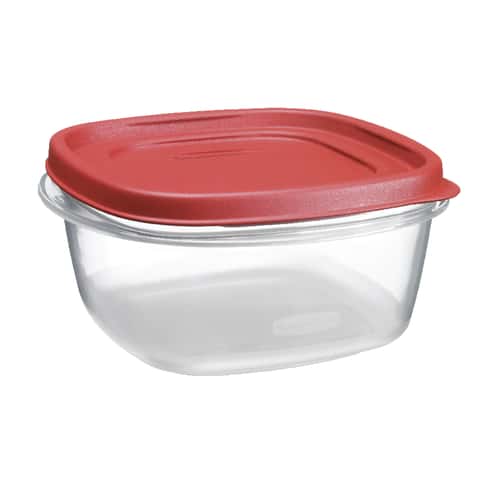 Utensilux Rubbermaid 9 Cup Food Storage Containers 7 Peice Set, Easy Find  Lids, 3 Container, 3 Lids Chalk Pen And Chalk Labels