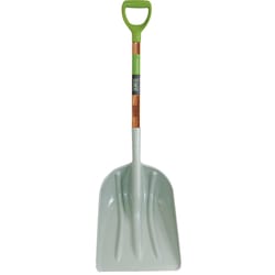 Ames 46.5 in. Plastic Scoop General Purpose Shovel Wood Handle