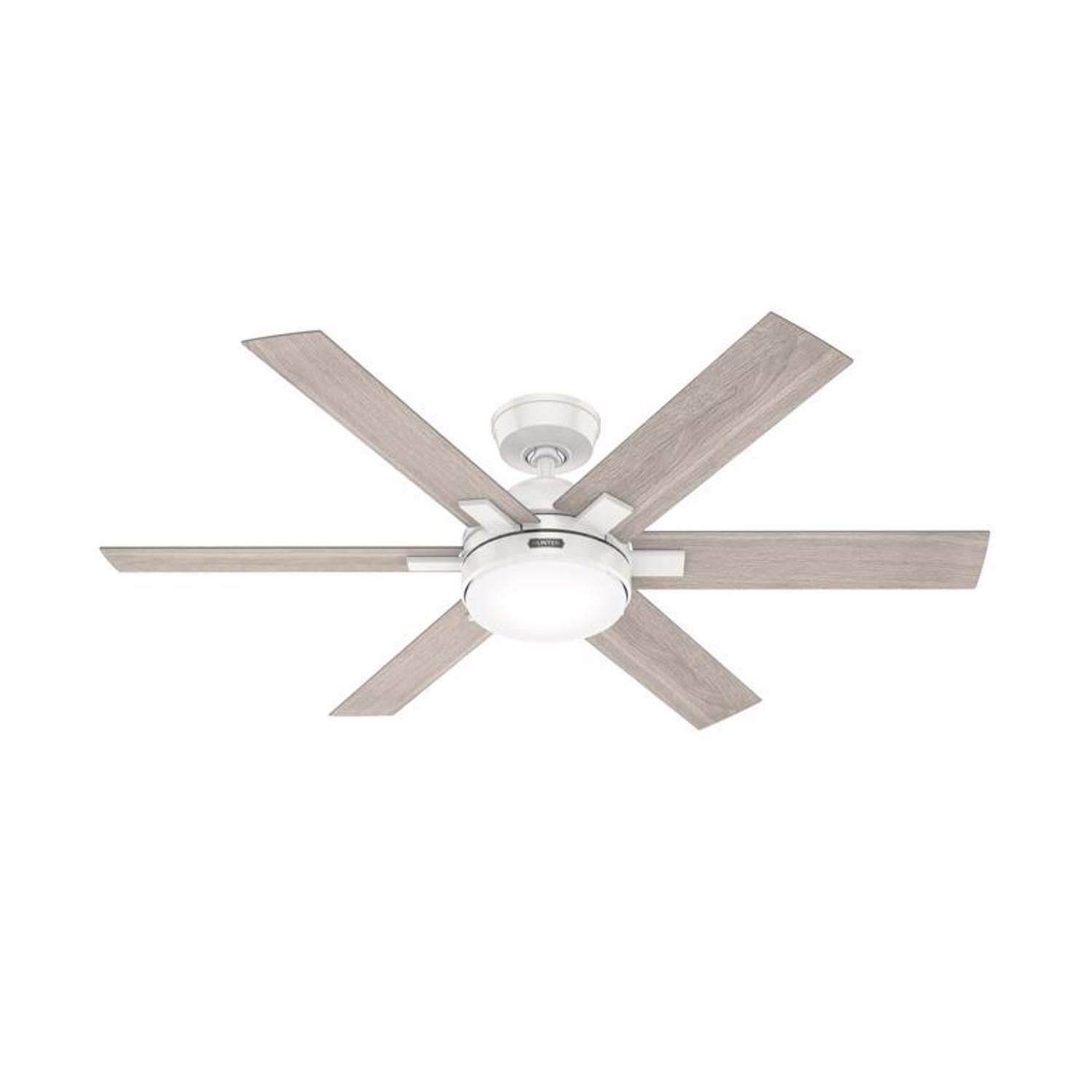 Hunter Georgetown 52 in. White LED Indoor Ceiling Fan Sansujyuku sansujyuku.com