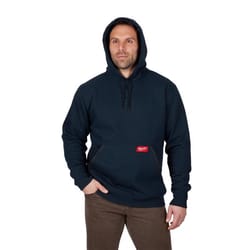 Milwaukee M Long Sleeve Unisex Hooded Hoodie Blue