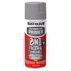 Rust-Oleum Stops Rust Flat/Matte Gray Automotive 2-in-1 Filler & Sandable Primer Spray 12 oz