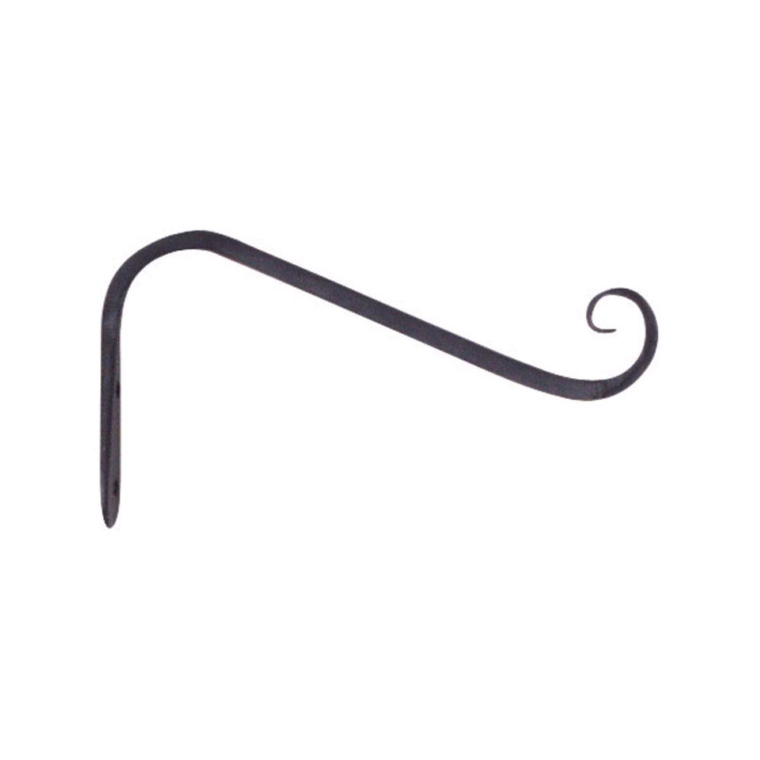 Panacea Black Wrought Iron 12 in. H Angled Plant Hook