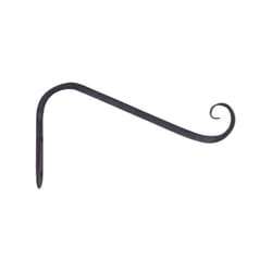 Living Accents Black Wrought Iron 5 in. H Forged Angled Plant Hook 1 pk