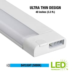 ETI 40 in. L White Plug-In LED Under Cabinet Light Strip 1050 lm