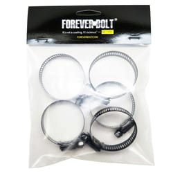 FOREVERBOLT 1-5/8 in to 2 in. SAE 24 Black Hose Clamp Stainless Steel Band