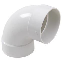 NDS Schedule 35 4 in. Hub each X 4 in. D Hub PVC Elbow