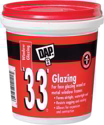 DAP  White  Glazing Compound  0.5 pt. 