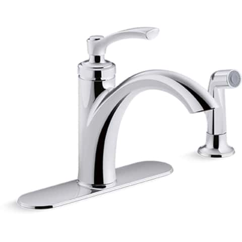 Chrome Plated Steel Faucet Spacer Over the Sink Shelf with Cutlery Holder