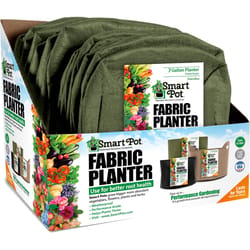 Smart Pot 11.5 in. H X 16 in. W X 16 in. D X 16 in. D Geo-Thermal Fabric Grow Bag Planter Forest Gre