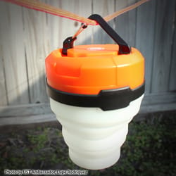 UST Brands Plastic Orange Solar Lantern