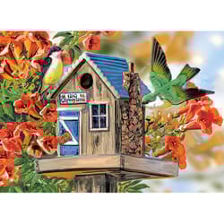 Eurographics Trumpet Vines & Tree Sparrows Jigsaw Puzzle Multicolored 300 pc