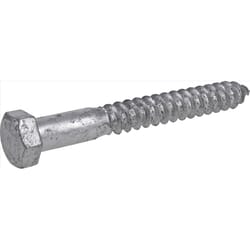 Hillman 1/2 in. X 4 in. L Hex Hot Dipped Galvanized Steel Lag Screw 25 pk