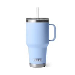 YETI Rambler 35 oz Big Sky Blue BPA Free Straw Mug