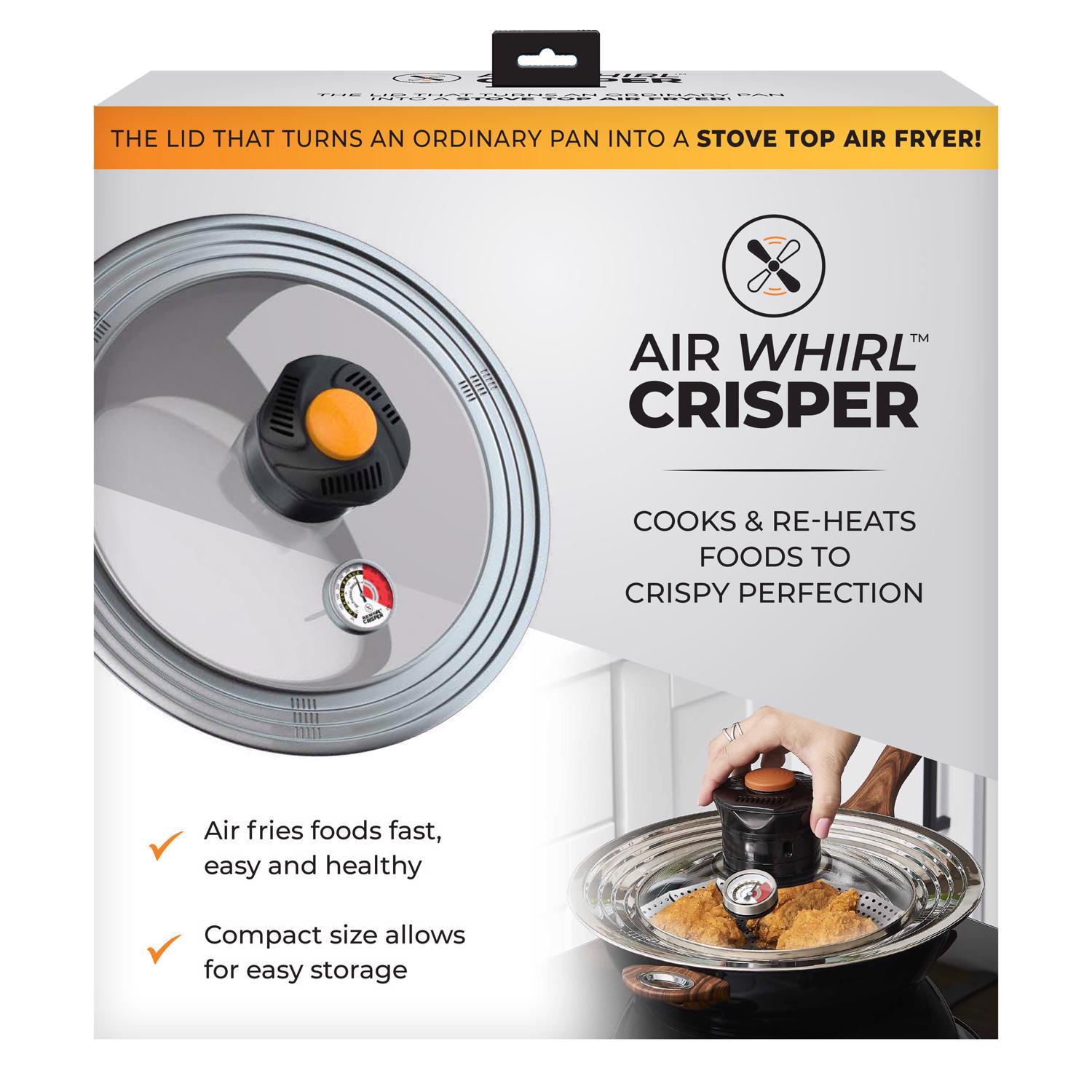 Air Whirl Crisper Air Fryer Lid Glass/Stainless Steel 1 pk Uae Electronic uaeelectronic.com