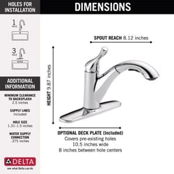 Delta Grant One Handle Chrome Pull-Out Kitchen Faucet