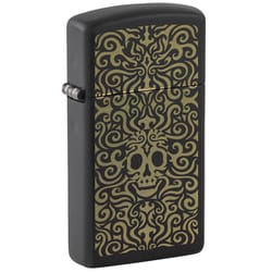 Zippo Black Skull Filigree Lighter 2 oz 1 pk